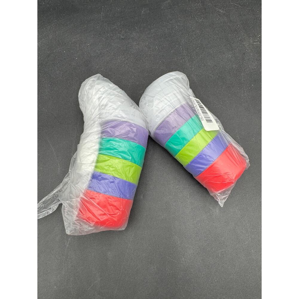 Tupperware Smidgets NEW w/sheer Seals Mini 1 Oz Containers Set Of 5 Multicolor - Picture 4 of 5